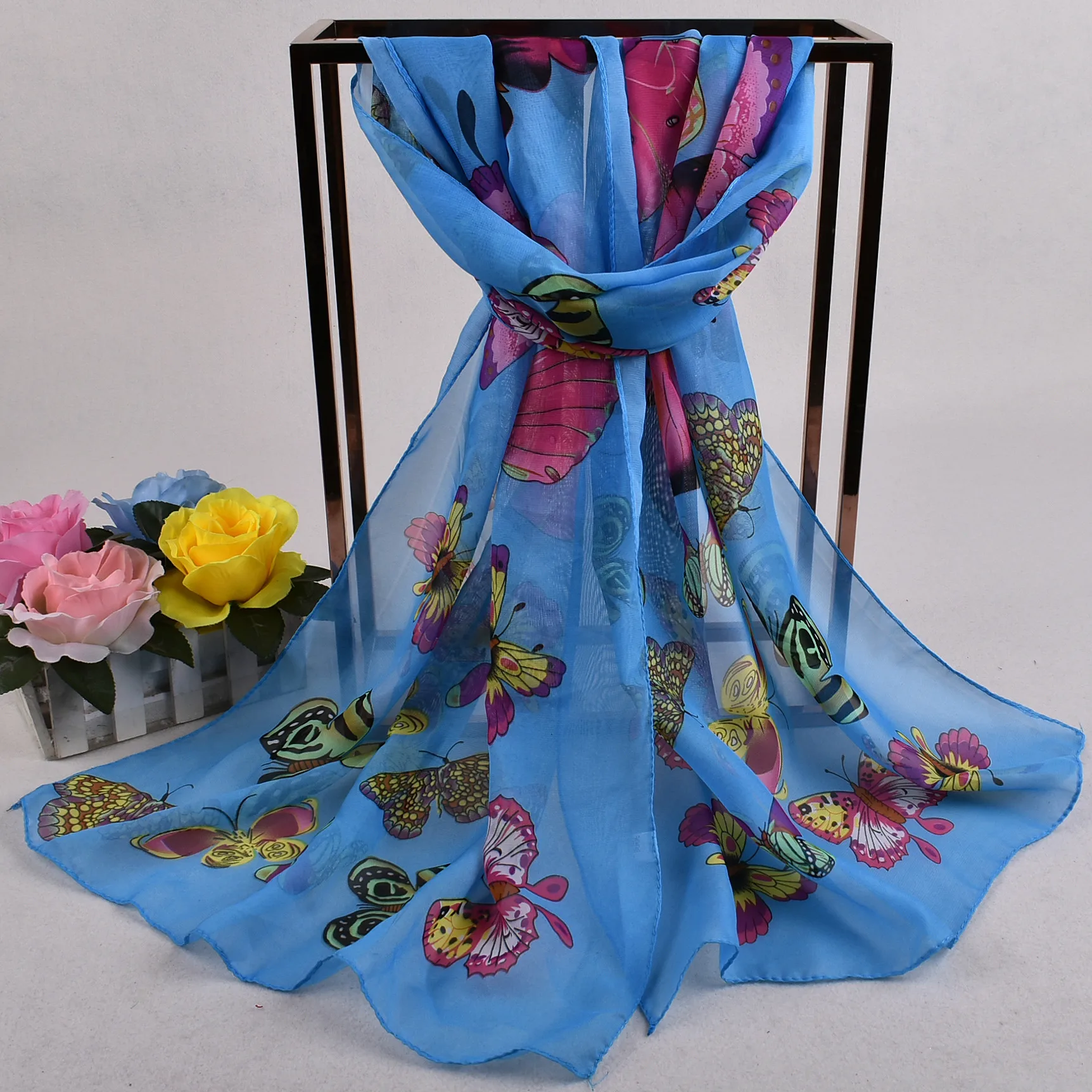 Новинка 2017 года модные женские туфли летние классические печати шали шарф Шарфы