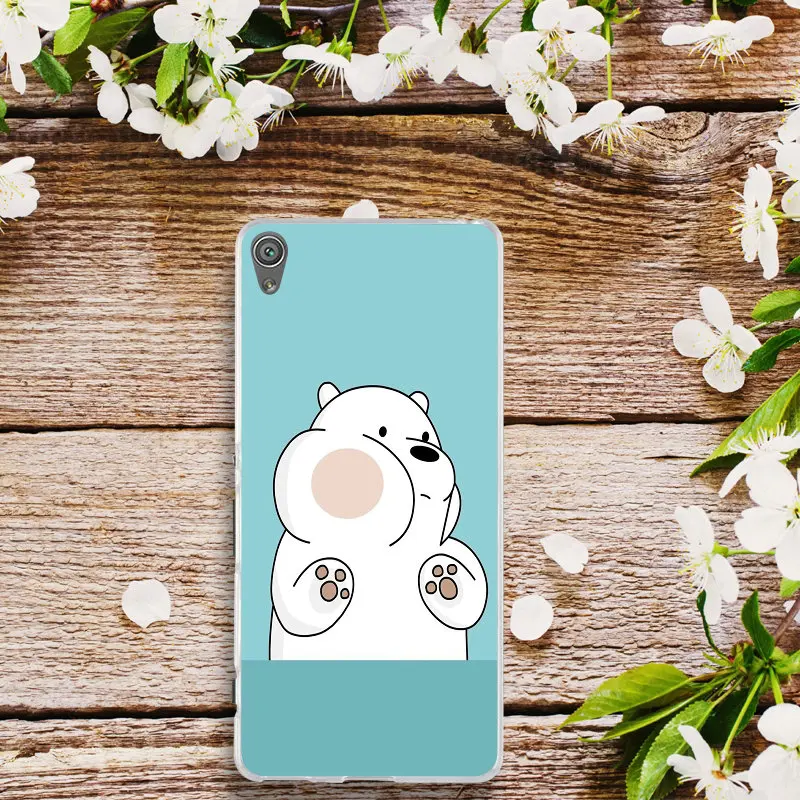 Cartoon Network We Bare Bear For Sony Xperia E3 E5 T3 M2 M4 M5 XA XZ Z Z1 Z2 Z3 Z4 Z5 Compact Shell Soft TPU Phone Cases Cover | Мобильные