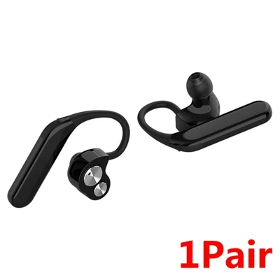 Dual Earphone Беспроводные наушники, Bluetooth наушники TWS 5,0, двойной динамический, долгий срок службы батареи, IPX7, водонепроницаемая гарнитура с микрофоном - Цвет: Dual Earphone