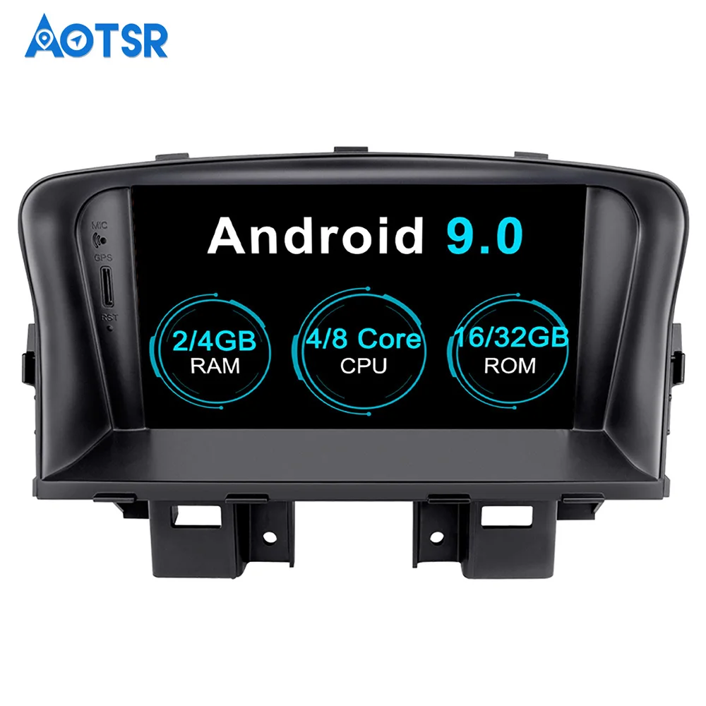 Aotsr Android 9 0 GPS навигация автомобильный DVD плеер для Chevrolet Cruze 2009-2012 Мультимедиа 2 Din