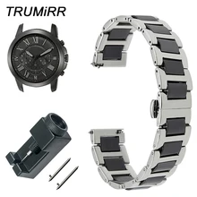 Ремешок для часов из керамики и нержавеющей стали Fossil Q|steel watch