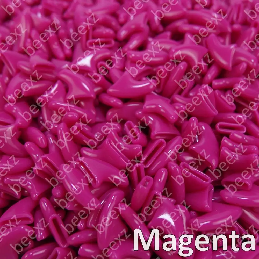 Magenta 20 шт.-мягкие колпачки для ногтей для кошек+ 1x клей+ 1x аппликатор/* XS, S, M, L, чехол, кошка, лапа, коготь, Зеп*/ - Цвет: Magenta