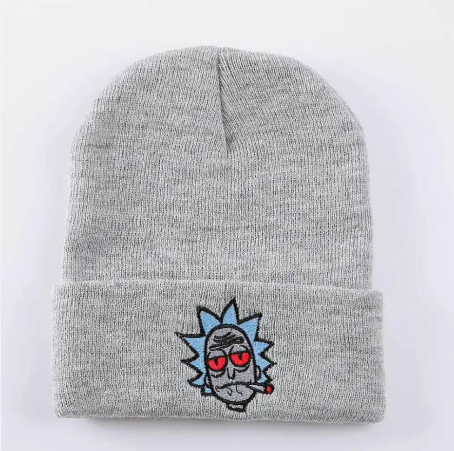 VEVEFHUANG маскарадные костюмы Рик и Морти Beanie зимняя Лыжная унисекс шапка Adlut регулируемая для взрослых теплая шапка Рик шапки бини Рождество - Цвет: gray