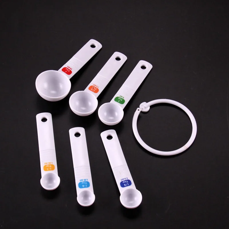 6 шт./компл. Новое поступление белая мерная ложка чайная выпечка кухонный