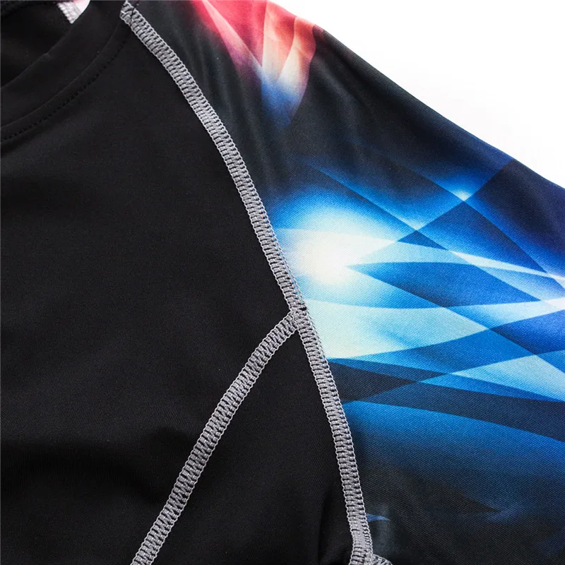 Легкая компрессионная Мужская Рубашка MMA быстросохнущая эластичная Базовая