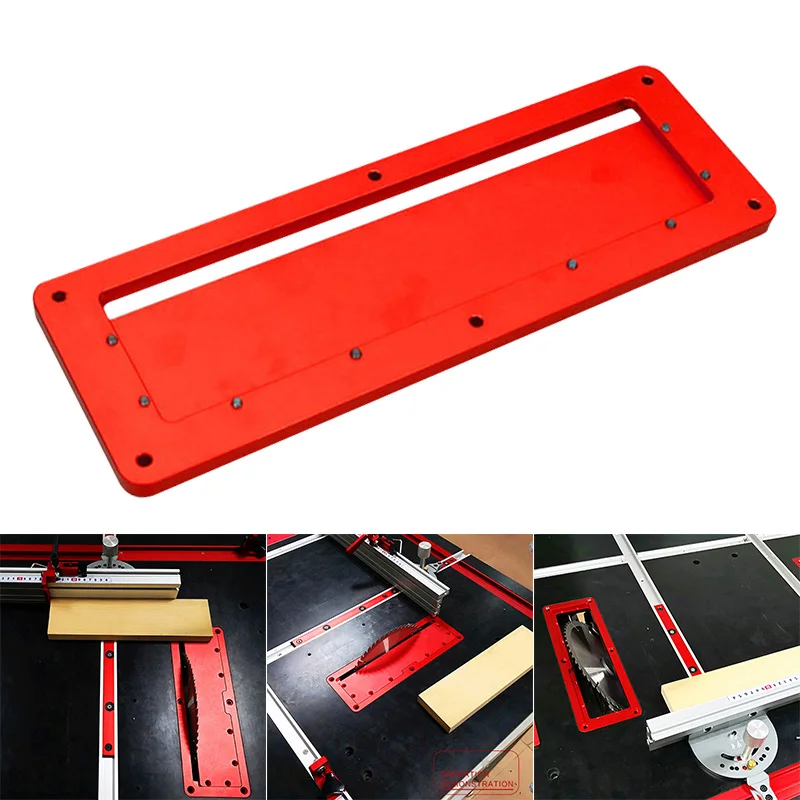 Алюминиевая круговая пила игольная пластинка флип DIY деревообрабатывающий верстак крышка пластины AI88