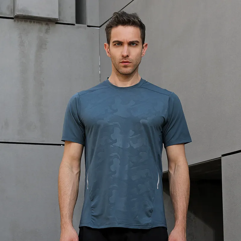 Men Sport Shirts Мужские Компрессионные спортивные футболки для фитнеса с короткими рукавами, футболки для бега, 3XS-3XXL, для спортзала, тренировок, тренировок, футбола, мужские футболки, облегающие - Цвет: Men Sport Shirts