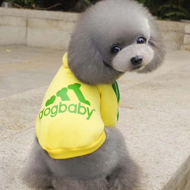 Pet Одежда с принтом в виде собак теплая для щенков Зима щенок куртка домашних