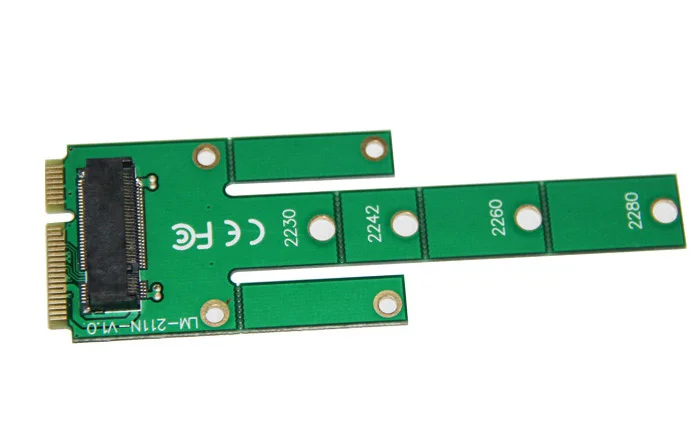 10 шт./лот адаптер NGFF M.2 B Key на базе SATA SSD к mSATA Mini PCI E Male конвертер карты для 2230 2242 2260