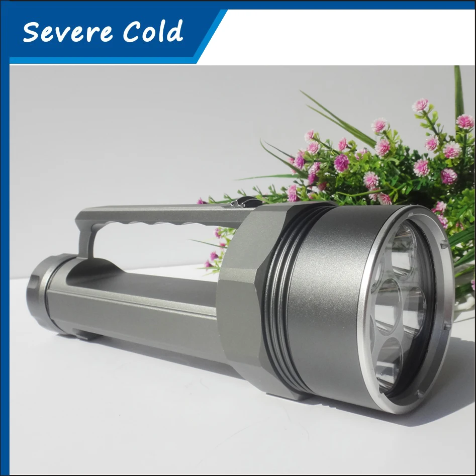 Суровые холода 8000 Люмен 6 XML L2 Дайвинг фонарик водонепроницаемый 200 м глубина 18650