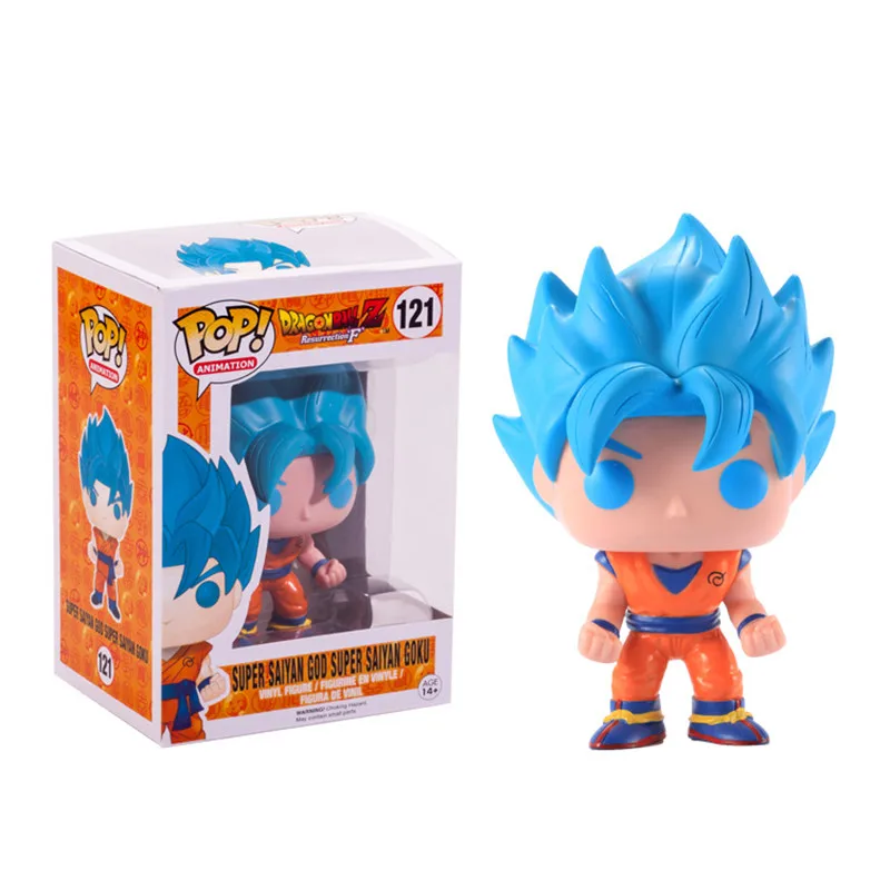 Goku-121 Funko поп японского аниме Dragon Ball Гоку Golden Frieza Мужские Шорты для купания Вегета Krillin модель игрушки Действие и фигура Коллекционная виниловая куклы - Цвет: Goku-121