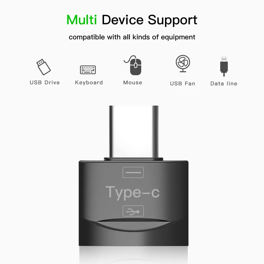 Металлический Адаптер для передачи данных с Type C на USB OTG адаптер 3 1 Для Samsung S8 MacBook