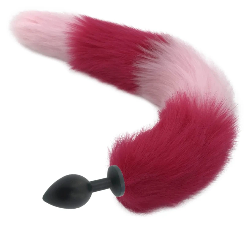 Металлические матовые черные анальные секс-игрушки анальная пробка длиной 40 см