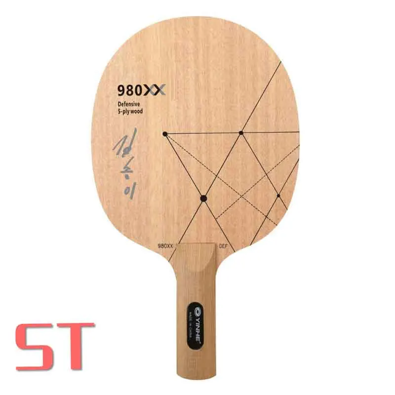 ST long handle YINHE 980XX(Kim Song I Special, DPR Корейская команда) 980 PRO(DEF, Chop Attack) ракетка для настольного тенниса - Цвет: ST long handle