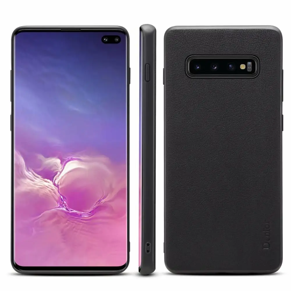 Роскошный классический чехол из натуральной воловьей кожи для Samsung Galaxy S10 Plus