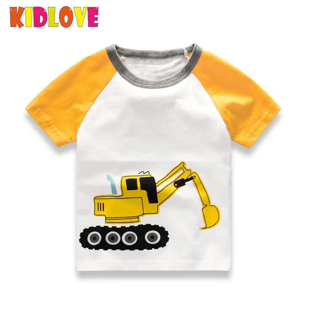 KIDLOVE детские для маленьких мальчиков футболка девочек короткий рукав круглый
