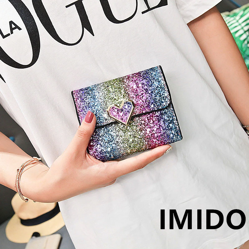 IMID2019 брендовые летние взрыв блесток сечение Цвет изменение карты короткие