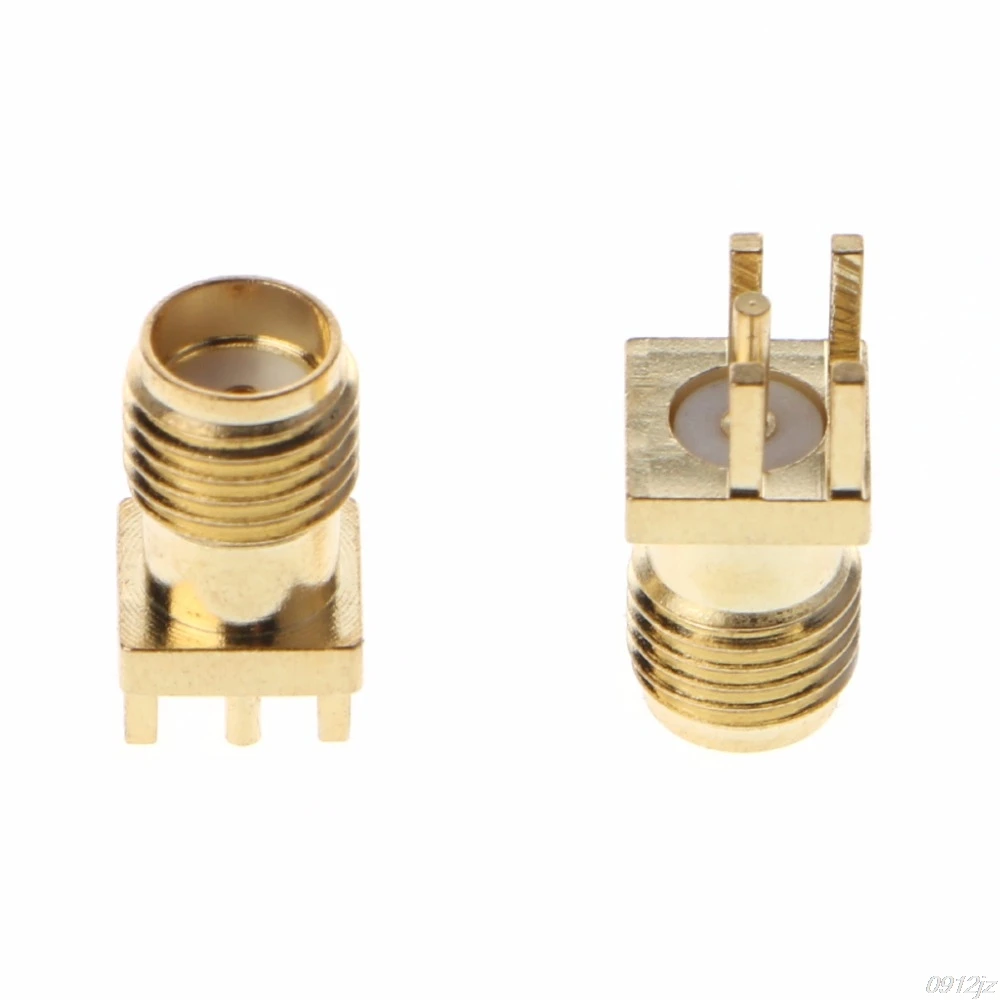 10 Pcs SMA Female Jack Solder Edge 1.6mm Space PCB Mount Straight RF Connector C90A New Drop ship | Обустройство дома