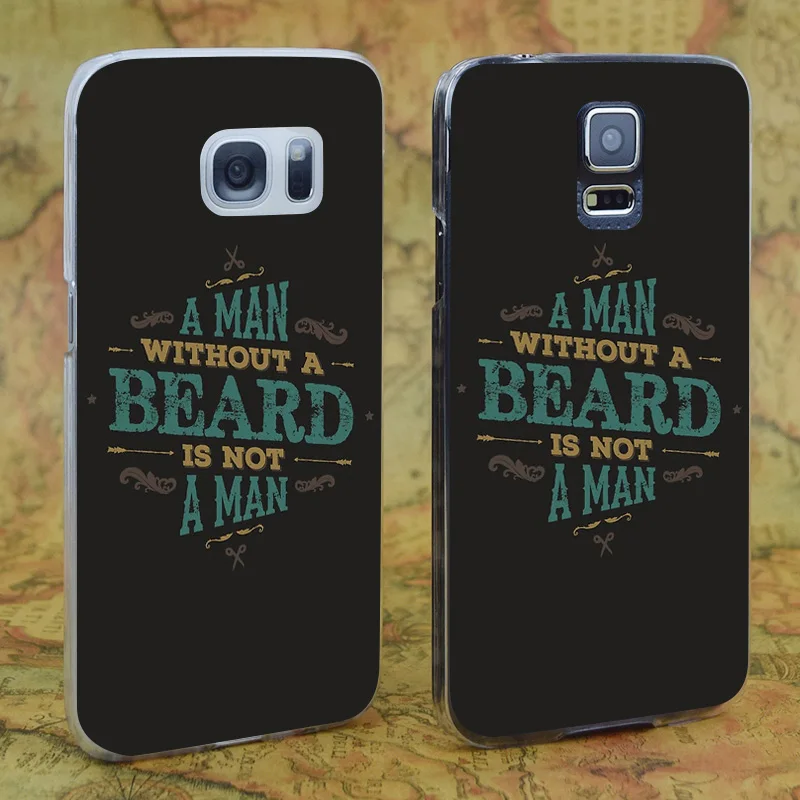E1998 A Man Without Beard Transparent Hard PC Case Cover For Samsung Galaxy Note S 3 4 5 6 7 8 9 Mini Edge Plus |