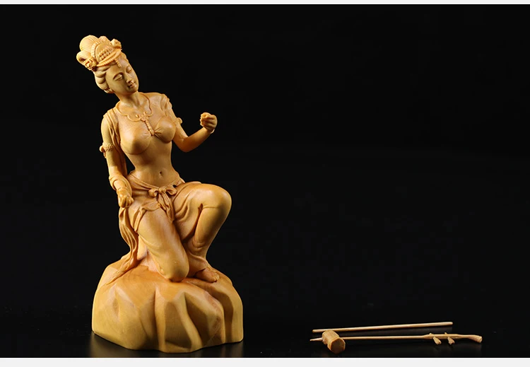 CCZHIDAO Восточная классическая китайская скрипка erhu красота фигура женщины домашний декор дерево ремесло статуя статуи для украшения