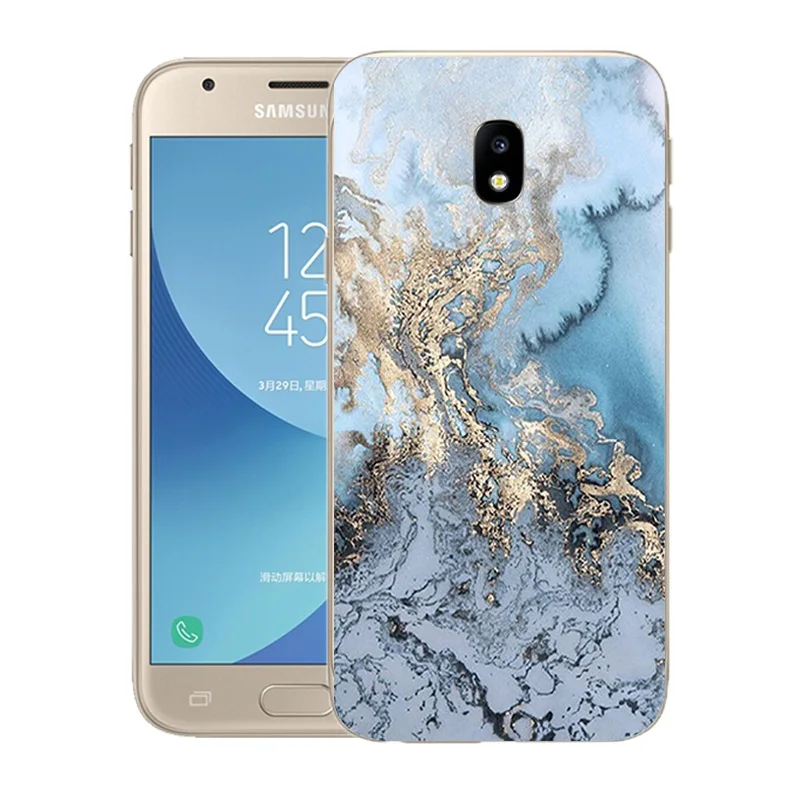 Мягкий силиконовый чехол для телефона Samsung J3 2017 J3(7) Модный с принтом Galaxy J330F SM-J330F DS
