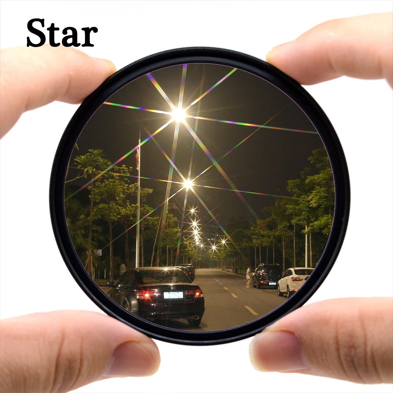 Фильтр KnightX Star 4/6/8 для canon sony аксессуары nikon Цветной фильтр d70 500d 60d 700d светильник 200d