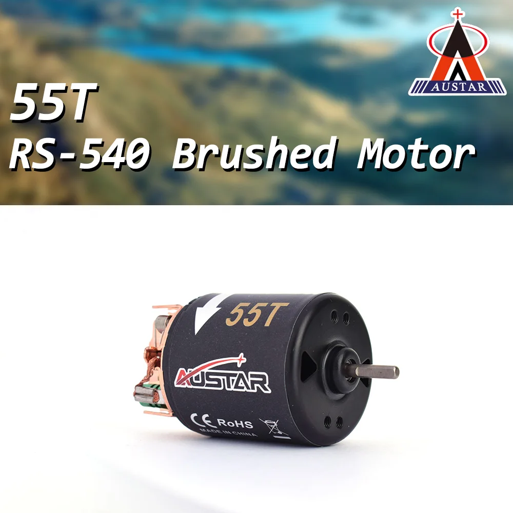 AUSTAR RS 540 55T 3 17 мм модифицированный щеточный двигатель для 1/10 Axial SCX10 RC4WD D90