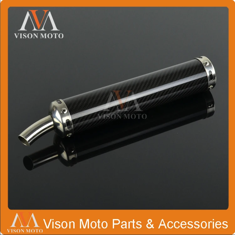 22 мм глушитель выхлопной трубы из углеродного волокна для скутера 50CC 110CC 150CC|exhaust