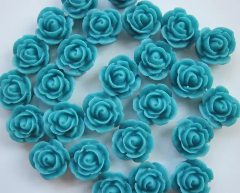 8 мм плоская задняя Мини Роза цветок из смолы Кабошон бусины для поделок ручной