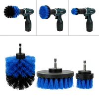 3pcsset car cleaning tool auto detailing cleaning hard bristle car auto care car brush drill scrubber brush kit