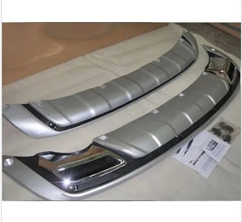 2 части передний АБС хром задний бампер Защита Спорт Скейтбординг 2010 2014 для KIA