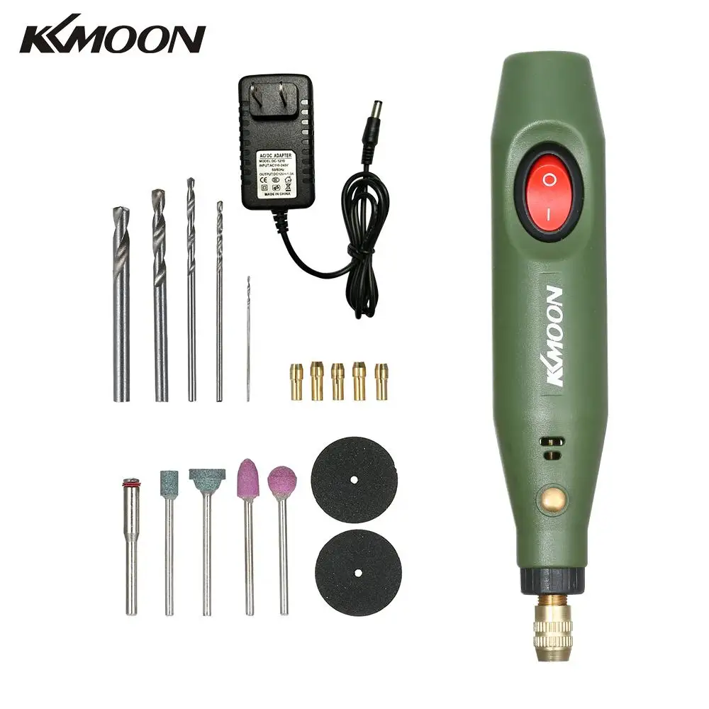 KKmoon DC12V многофункциональный мини-электрический шлифовальный станок набор электрической дрели шлифовальный роторный инструмент набор для фрезерования полировки гравировки