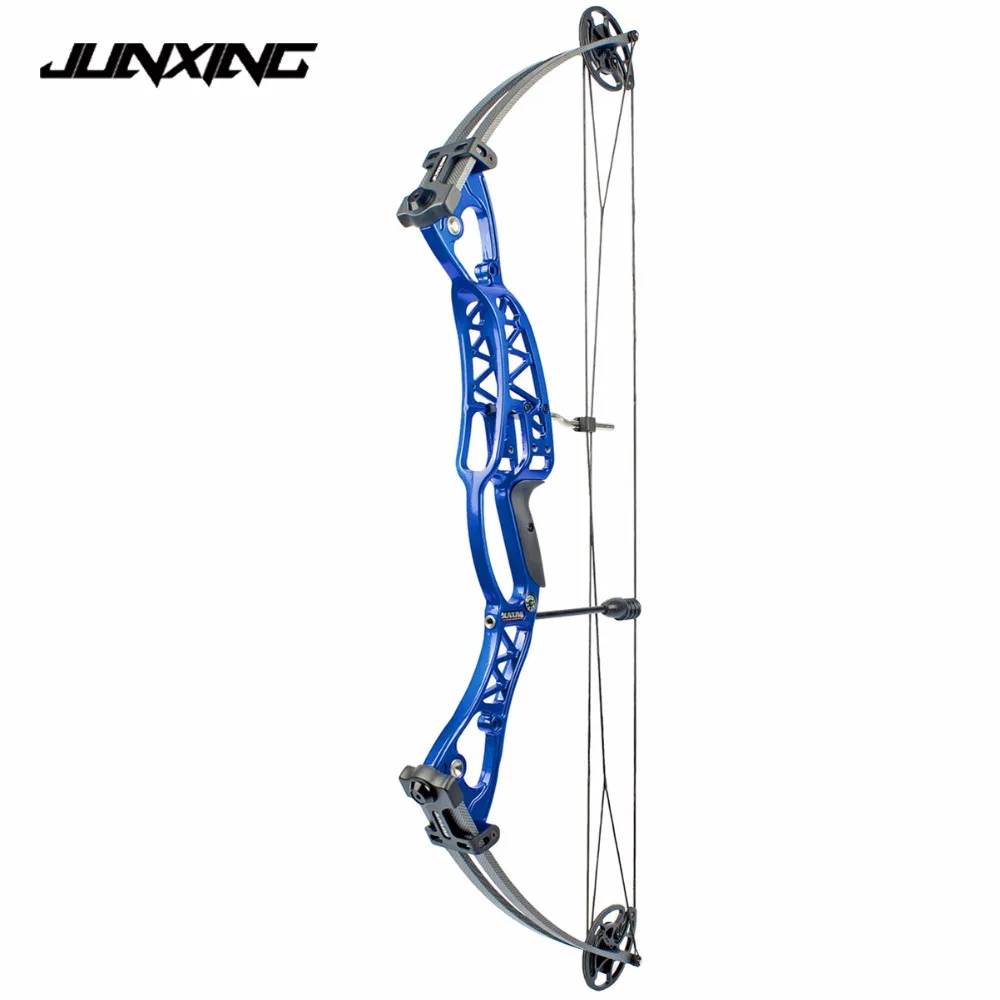 

Blue 40-60lbs Archery Compound Bow Aluminum Alloy Slingshot Bow with Peep Sight for Outdoor Hunting Shooting