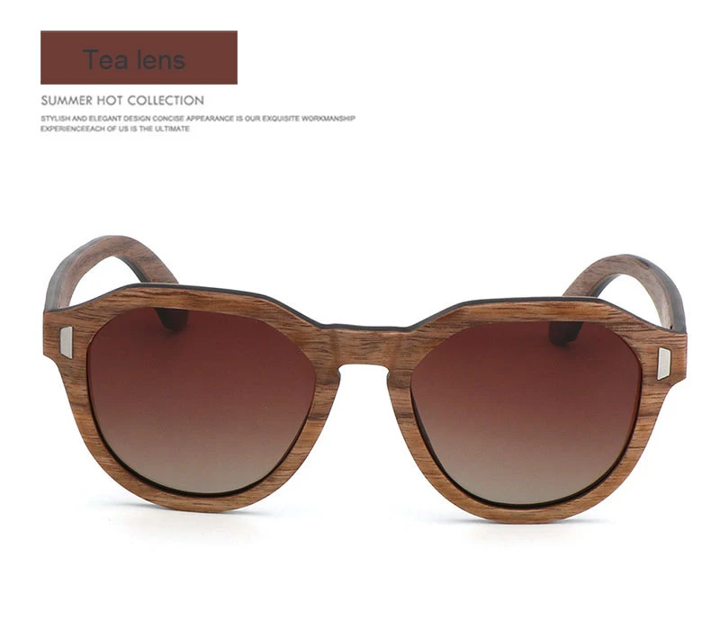 Модные негабаритные деревянные поляризованные солнцезащитные очки для мужчин/женщин ручной работы деревянная рамка
