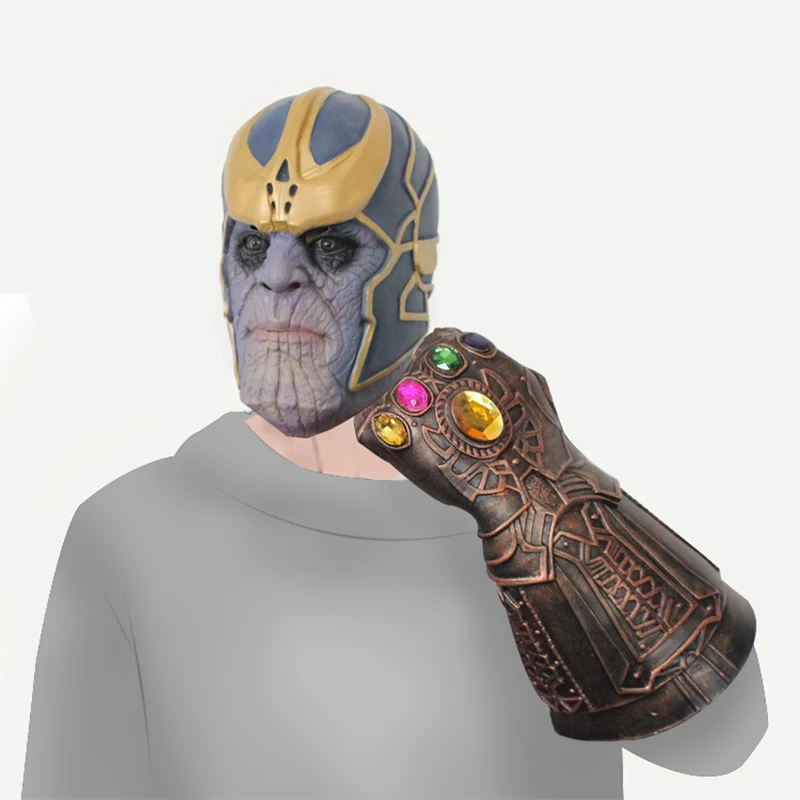 Мстители Marvel 4 Endgame танос рукавица перчатки маска супергероя танос фигурка ПВХ Новая коллекция Фигурки игрушки коллекция