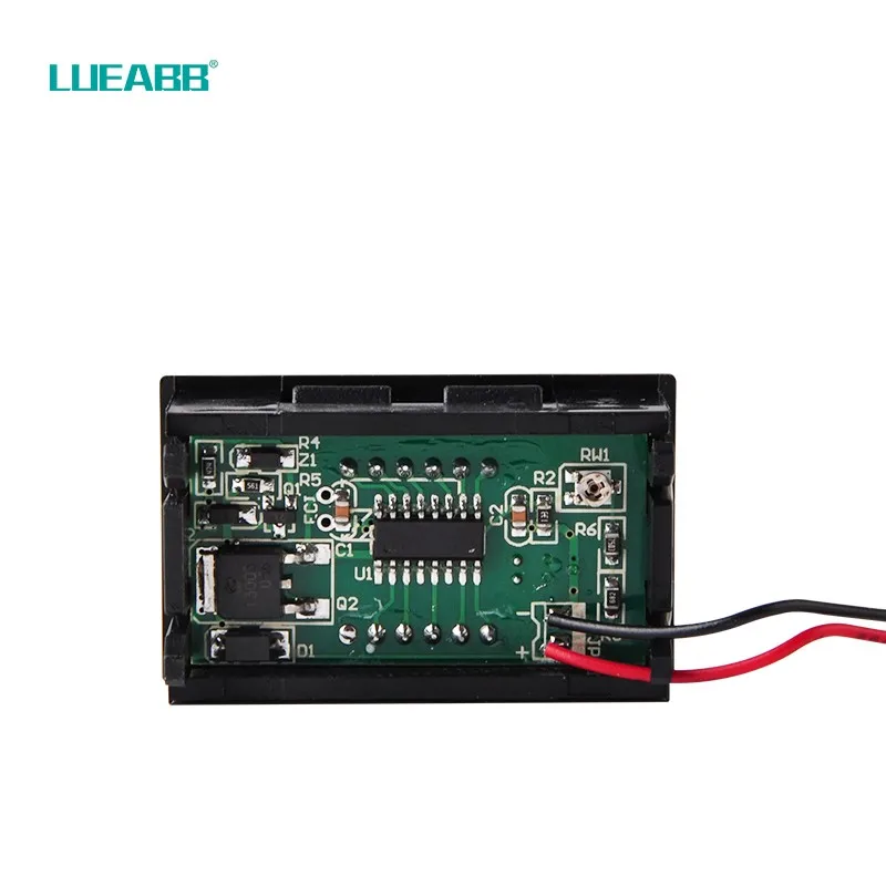 Бесплатная доставка светодиодный цифровой трубчатый двухпроводной вольтметр DC5V