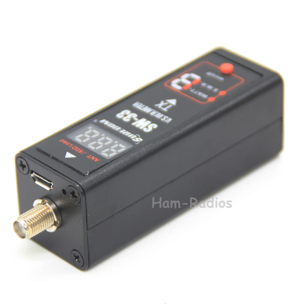 SURECOM SW-33 мини-измеритель мощности и КСВ VHF/UHF 100 МГц~ 520 МГц портативный тестер для ветчины двухстороннее радио SW33 антенна мини тестер счетчик
