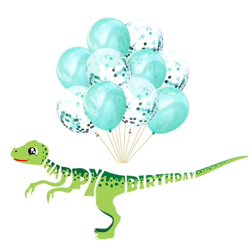 Dinosaur Banner Set Dino Themes Event Party Supplies Happy Birthday Banners Favors For Kids Boy Gift |