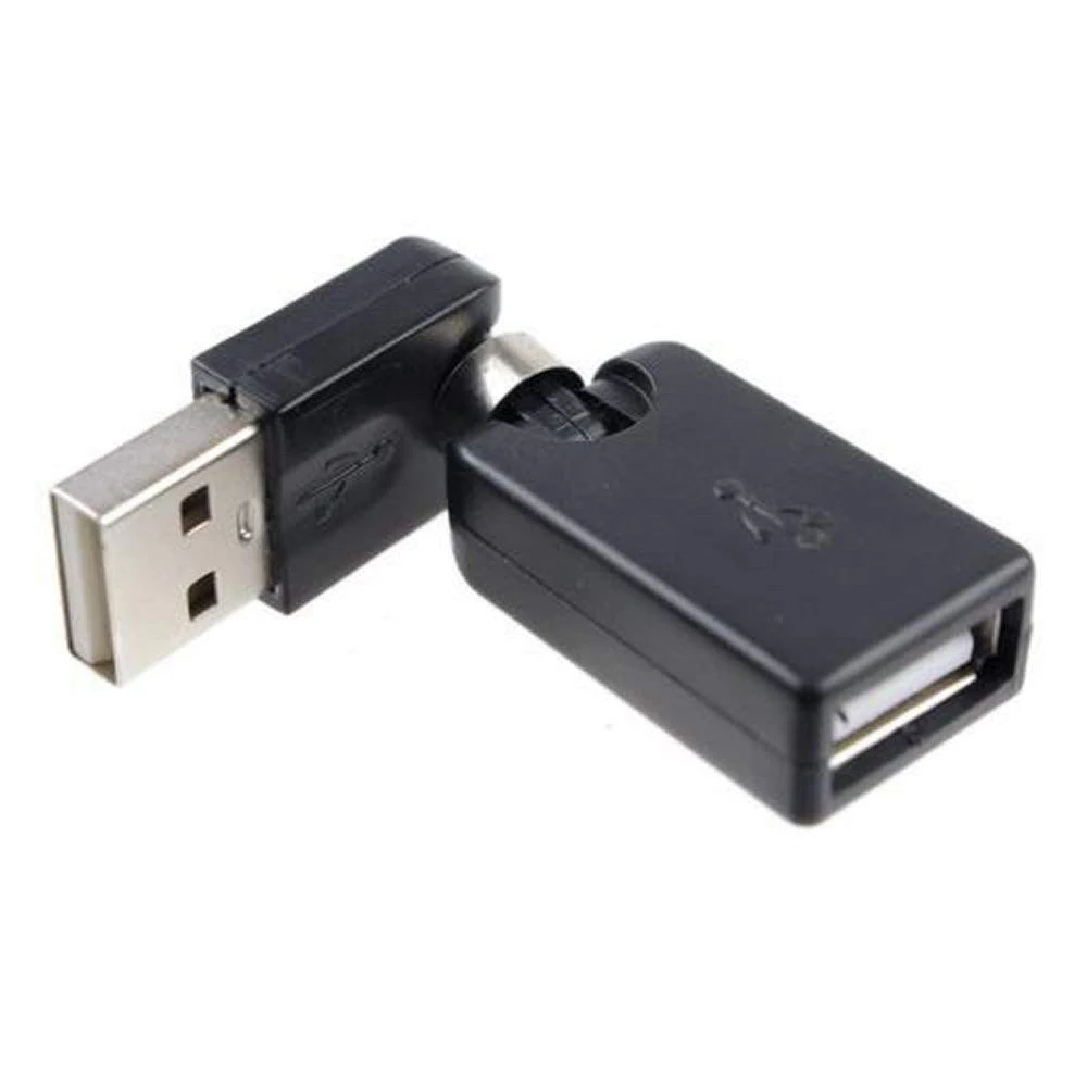 Вращающийся и Поворотный USB 2,0 Тип A штекер для типа A Женский 360 градусов угол вращения адаптер-удлинитель конвертер(2-pack, A