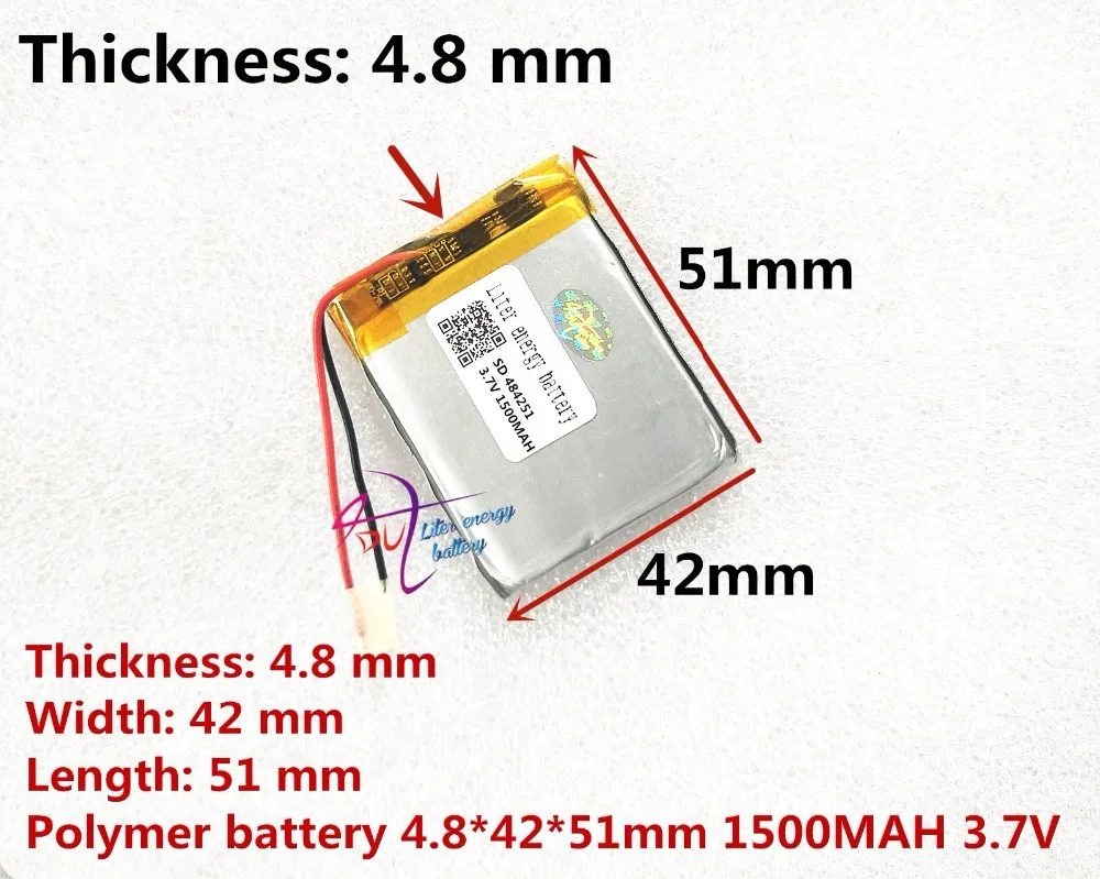 Аккумулятор Liter 3 7 в литий полимерный аккумулятор 1500 мАч C430 GPS навигатор