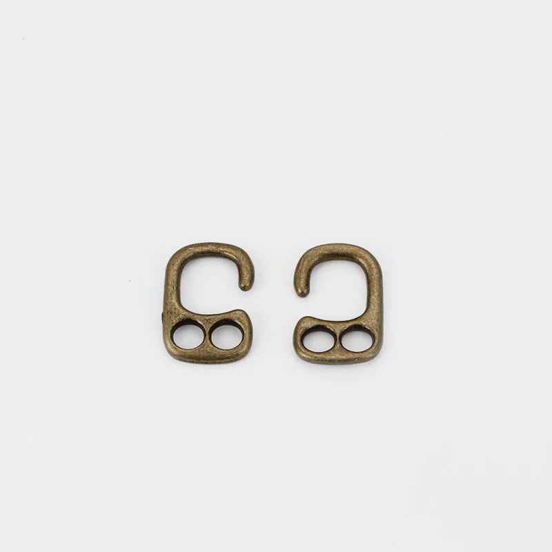 10pcs Charms Double Hole Hooks Clasps For 5mm Round Leather Cord Bracelet Jewelry Making Findings | Украшения и аксессуары