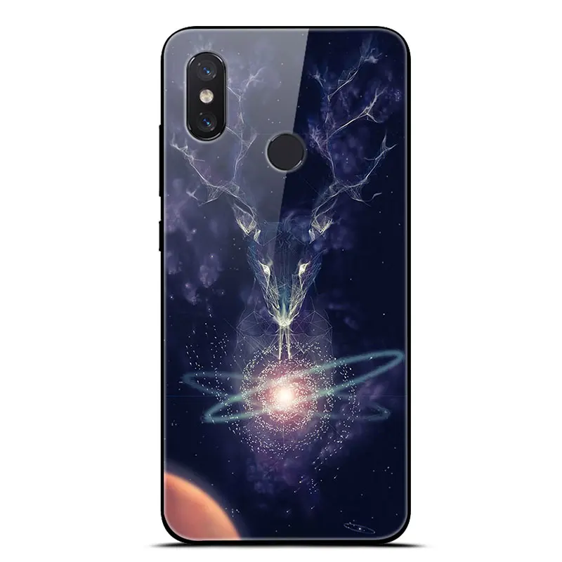 Для Xiaomi mi 8 Lite чехол на Xio mi 8 закаленное стекло чехол для телефона аниме для Xiaomi mi 8 Pro mi 8 SE мягкий бампер чехол Funda - Цвет: 15