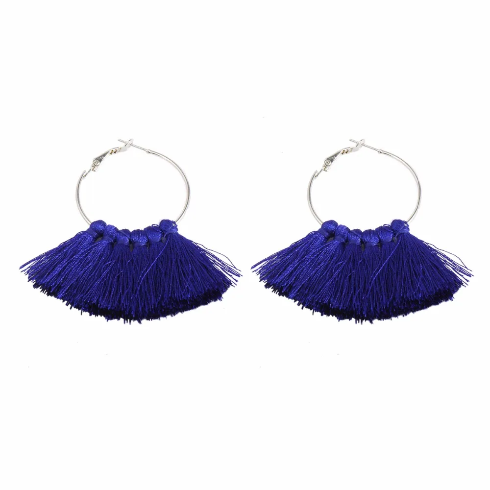 2018 Новая мода замечательный разноцветные кисти Висячие серьги для