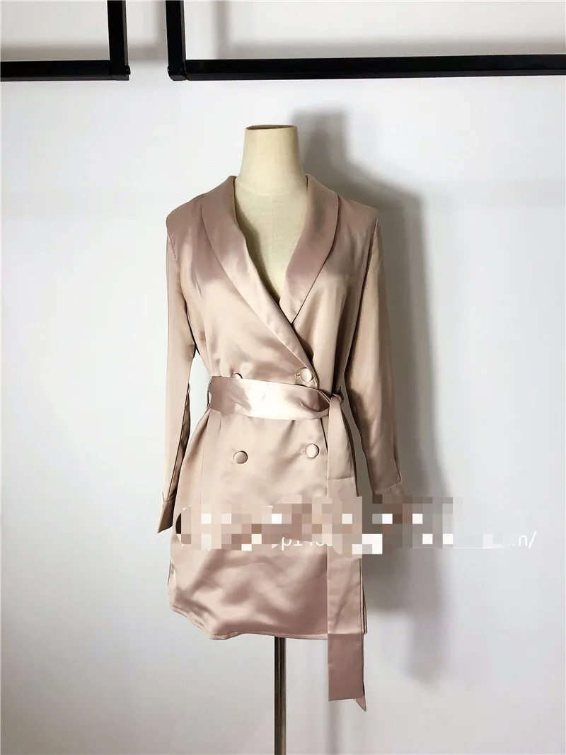 V-Neck Empire Sashes Full silk fabric Party Elegant New Style fashion sexy women Mini Dress celebrity body con dresses wholesale | Женская