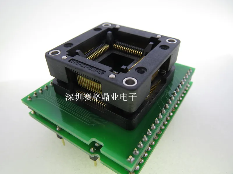 Оригинальное тестовое сиденье IC DIL40/TQFP64 AVRMEGA-2 ZIF Программирование сгорания LQFP64