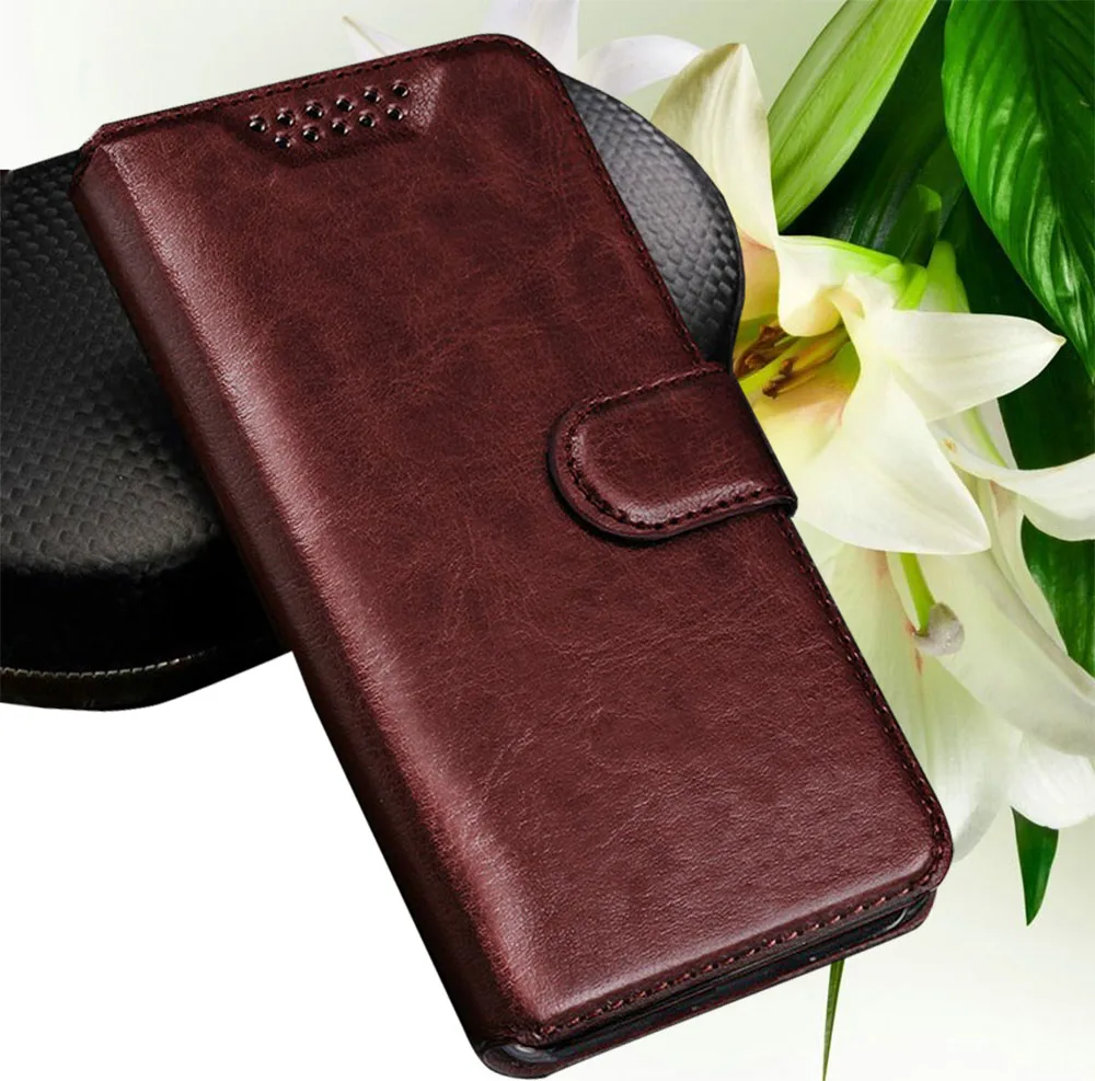 Brown Новейшая модель; для zte лезвие S7 T920 из искусственной кожи роскошный Магнитный чехол особой с кармашком для карточек чехол для телефона для zte Axon 7 мини-ремень - Цвет: Brown
