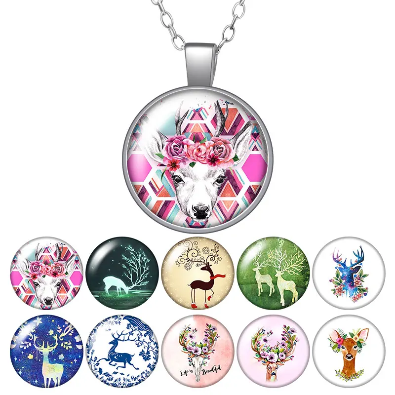 Ожерелье с подвеской в виде цветка оленя 25 мм | Украшения и аксессуары