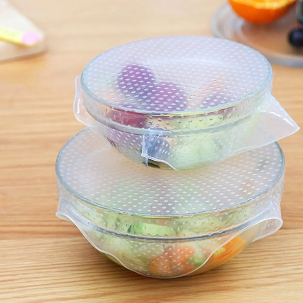 Высококачественная квадратная силиконовая крышка чаши кухонная посуда пищевая