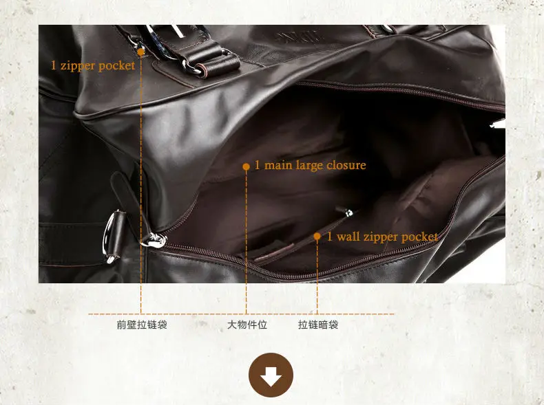 Модные мужские дорожные сумки из натуральной кожи сумка для багажа выходных