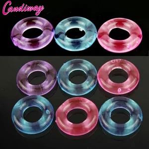 100 шт. гибкие кольца на член секс-игрушки для мужчин Задержка эякуляции фаллоимитатор кольцо расширитель эрекция увеличение кольцо на член медицинский класс